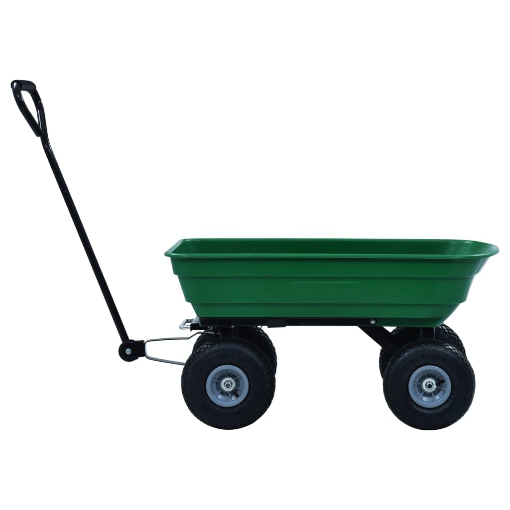 Genérico Carrito de Mano basculante para jardín 300 kg 75 L Verde,Bricolaje,Herramientas,Carretillas de carga-145507