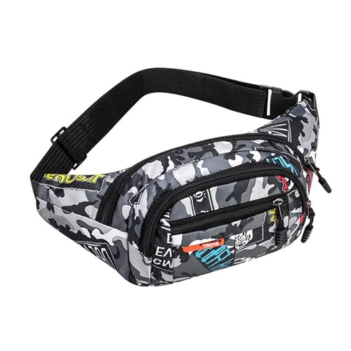 Yeenano Sac Banane Camouflage,Sac Banane Ceinture Homme Femme Sacoche Sac À Dos Étanche Réglable,Costume Banane,Camo Bumbag Camouflage Ceinture,pour...