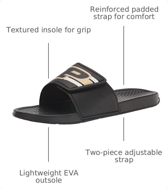 Image of FOCO Men's NBA Team Logo Sport Legacy Stripe Slide Sandals | Casual Sandals