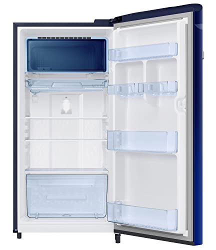 Image of Samsung 189L 5 Star Inverter Direct-Cool Single Door Digi-Touch Refrigerator (RR21C2E25NK /HL,Orange Blossom Blue)