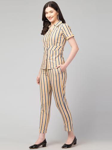 Image of ZUVINO Co Ord Set for Women Co Ord Set || Stylish Office Formal Wear || Cotton Co Ord Set for Summers.