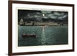 ART.COM Wall Art Print US Naval Academy, Annapolis on Brown Frame, 44" x 32"