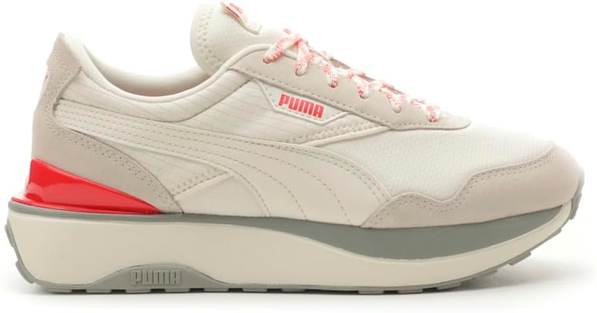PUMA Womens Cruise Rider Bling Lace Up Sneakers Shoes Casual - Beige