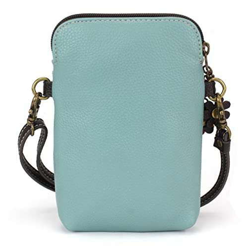 Image of CHALA Garden Animal Collection Cell Phone Crossbody Purse-Women PU Leather /Canvas Multicolor Handbag with Adjustable Strap