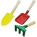 Produktbild Land-Haus-Shop Gartengeräte Set 3 TLG. Gartenset für Kinder, Schaufel, Harke, Spaten, stabiles Metall mit Holz Griff