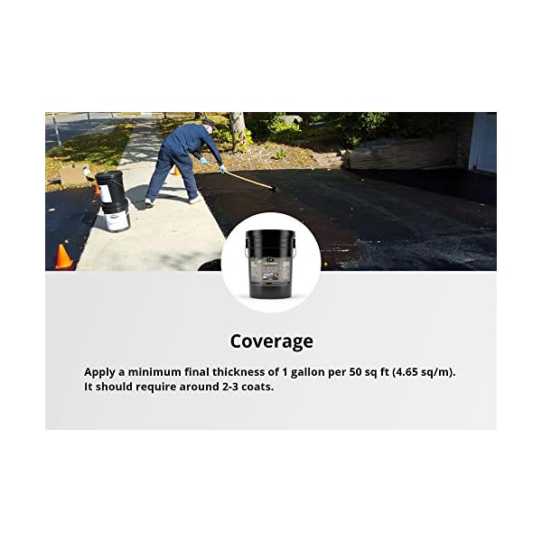 Liquid Rubber Driveway Restore Sealant Highly Flexible Asphalt Coating Fills Cracks and