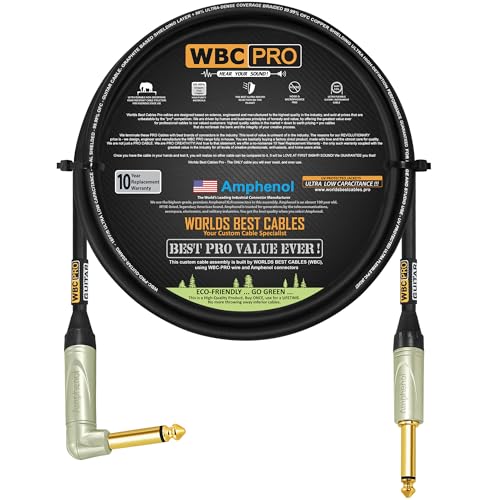 Câble guitare et basse professionnel pour studio et scène WBC-PRO