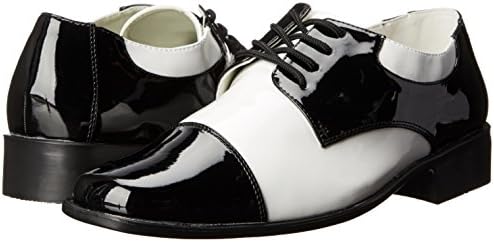 Funtasma by Pleaser Men's Halloween Disco-18,Black Patent/White Patent,L | Image 6