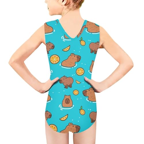 INSTANTARTS Leopard Leotard Girl Gymnastics Toddler Tank Biketards One Piece2