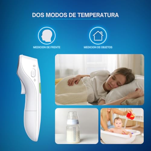 Termómetro infrarrojo para frente || Termómetro infrarrojo sin contacto para objetos || Termómetro infrarrojo sin tacto para adultos, niños y bebés - imagen 7