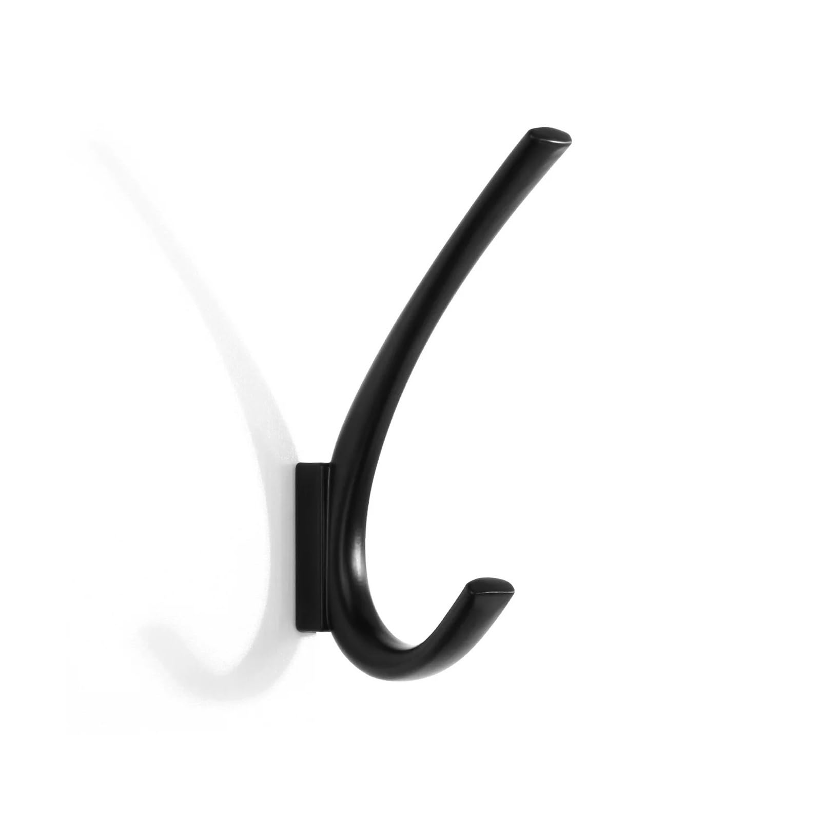 FGUJSUR Coat Hooks Wall Hook Black Clothes Hooks Storage Towel Coat Rack