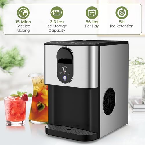 Máquina de Hielo Nugget Auto-dispensable 56 lbs/24h miniatura 7