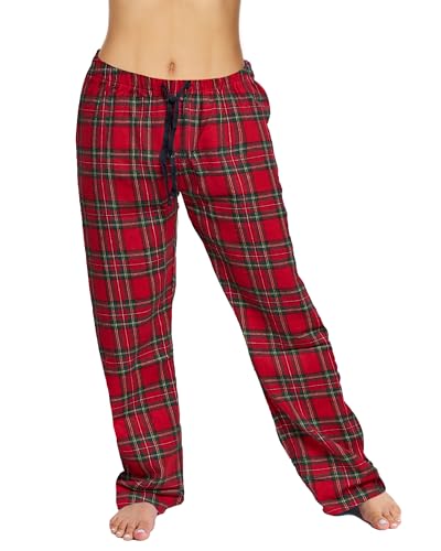 Active Club Cotton-Blend Flannel Pajama Pants for Women (Small - 2X sizes)