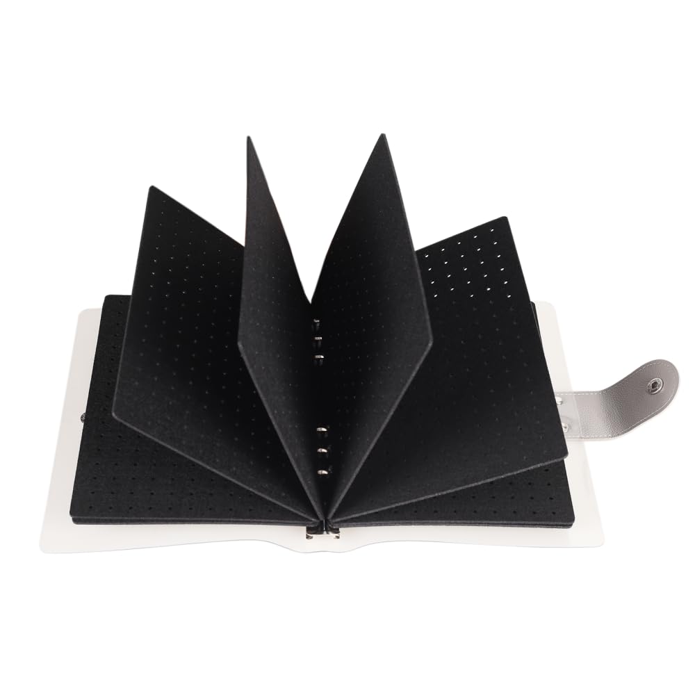 Pin Badge Display Book, 8 Pages Enamel Pin Display Stand Waterproof Pin Collection Storage Book for Pins,Brooches,Badges,Medals