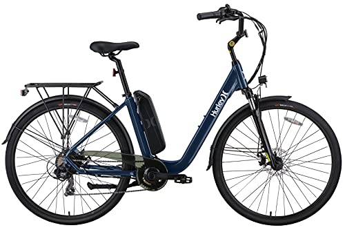 Hurley Bikes Laguna E-Hybrid Step Thru 700C City Bicycle Multispeed (Navy, Medium / 18 Fits 5'4″-6'0") #TOP3
