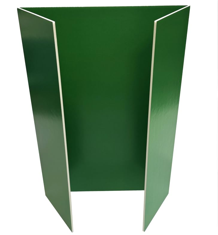 Boxes & Board Coloured Trifold Foam Board A1 Folds to A2 – Display Presentation Board for School, Science Projects, Exhibitions - (Choose Colours & Quantity) (Green, 1, Units)