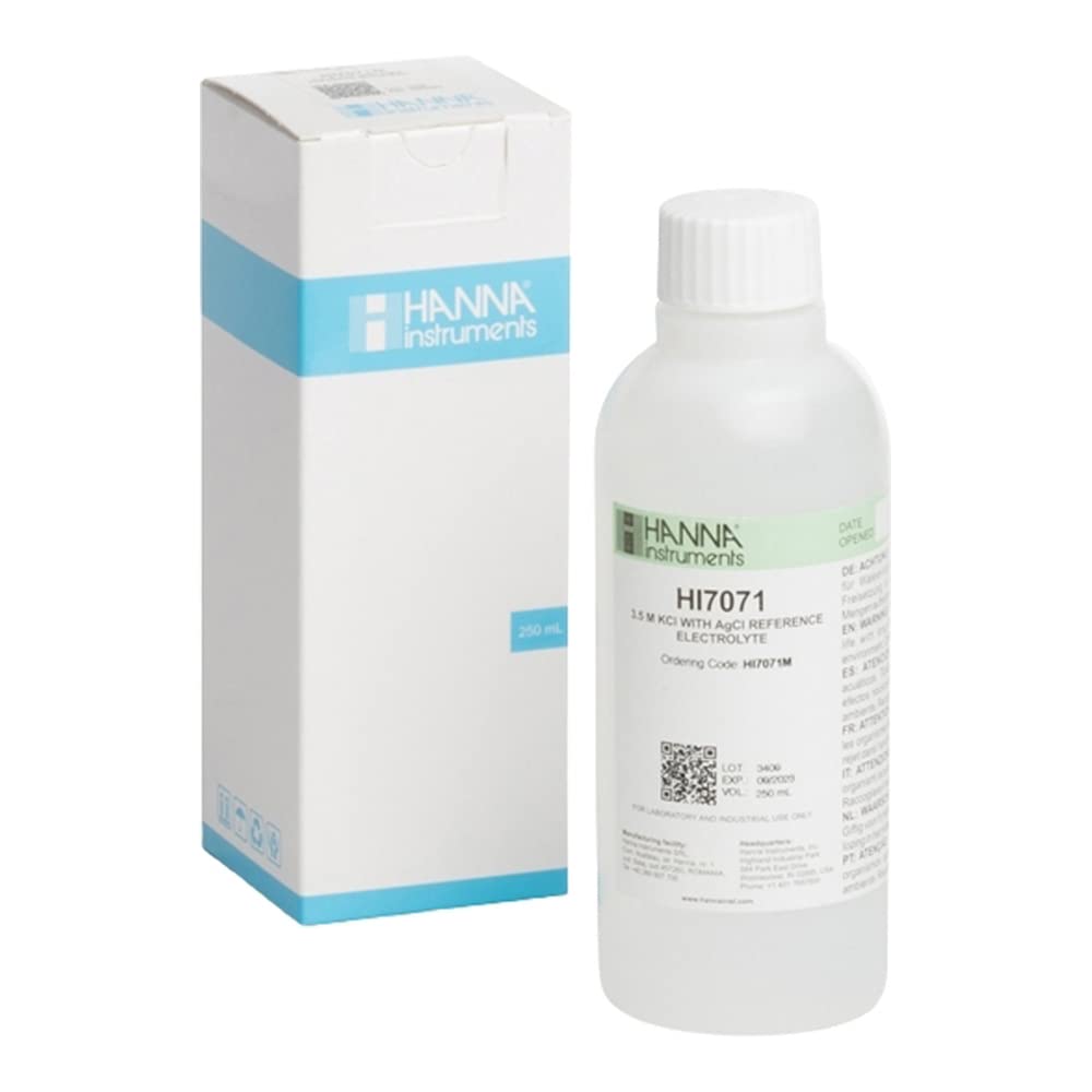 Hanna Instruments HI7071 M 3,5 m KCL + AgCl electrodo recarga de solución, 230 ml botella