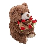Décoration délicate : ce petit ours en peluche orné d'une rose embellit les lieux de réception, les maisons et les bureaux, tout en y diffusant chaleur et amour tout au long de l'année