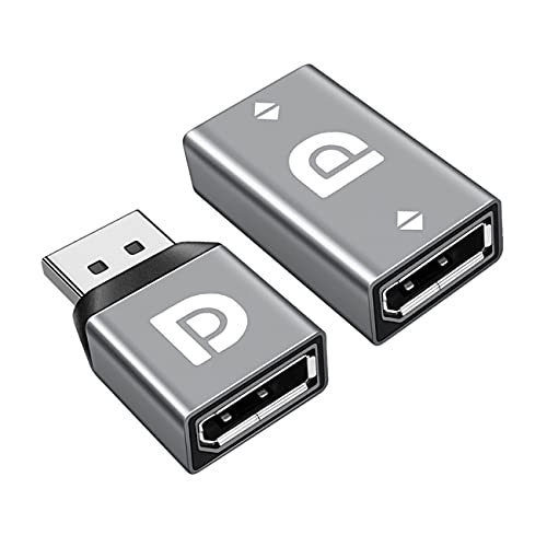 NFHK 2pcs/Set DisplayPort 1.2 4K 60hz to DP Extension Adapter Male Female Ultra-HD UHD for Video PC Laptop TV
