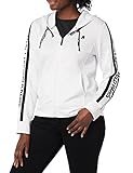 KARL LAGERFELD Paris Damen Langärmeliger Kapuzenpullover mit Logo Sweatshirt, White, L