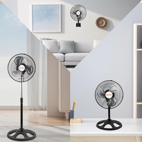 BEMMY Ventilador de Coluna 3 em 1, 28cm 127V 3 velocidades Ventilador Pequeno,Ventiladores com Pedes