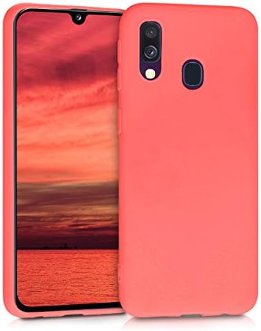 kwmobile TPU Case Compatible with Samsung Galaxy A40 - Case Soft Slim Smooth Flexible Protective Phone Cover - Mint Matte