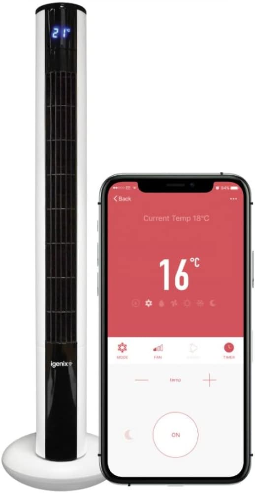 Igenix DF0038BLWIFI Smart Digital Tower 