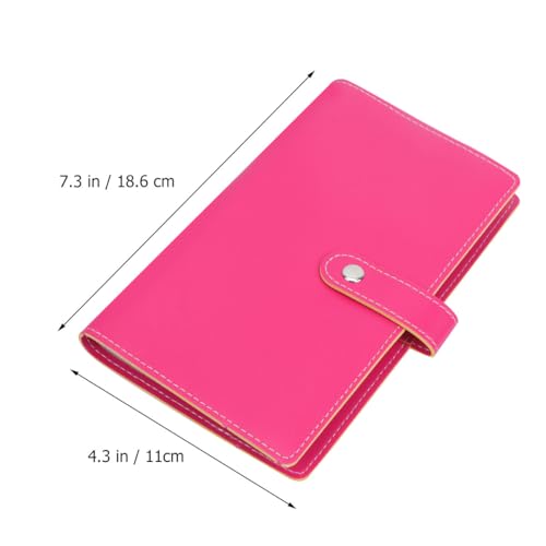 Funda para tarjetas de cuero PU de 120 ranuras con diseño práctico y compacto 2