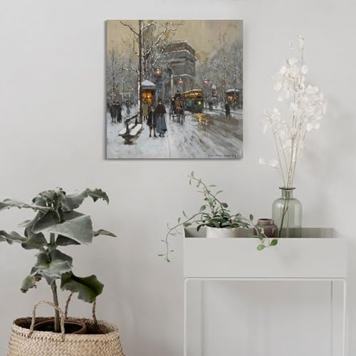 Impression sur toile Arche de Triomphe de Edouard Cortes, décoration d'intérieur premium - 4