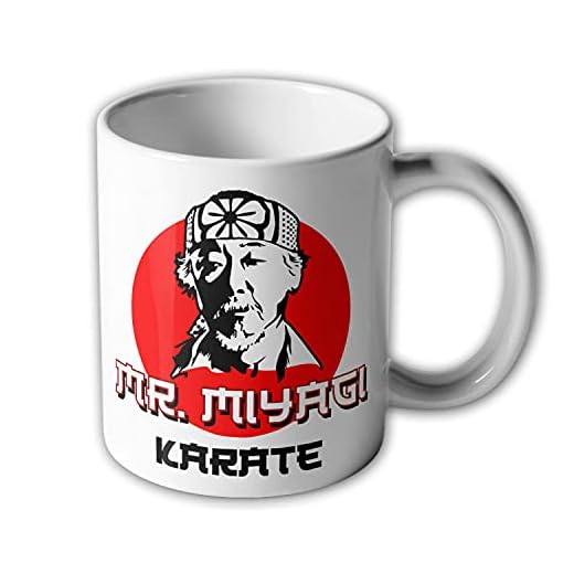 Taza Mr Miyagi Karate Kid Japón Retro 80er #36909