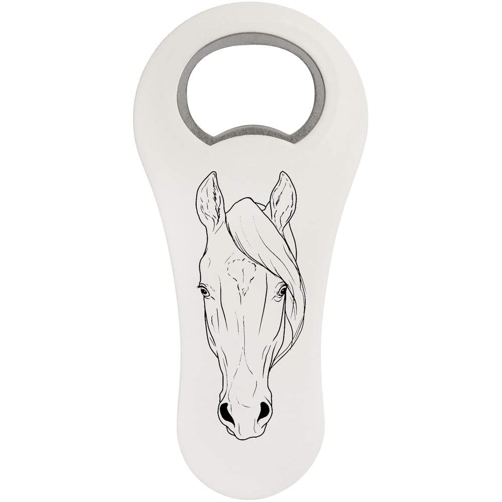 Azeeda 'Horse Head' Magnetic Bottle Opener (BO00066558)