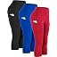 09yogacapris: Black & Blue & Red, Pack of 3
