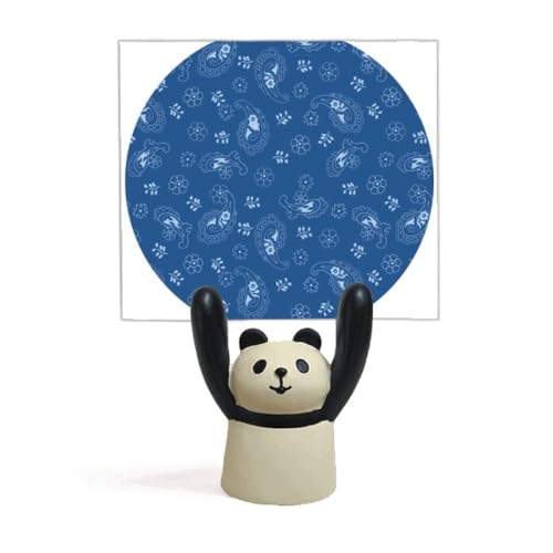 Support de mémo traditionnel haut de gamme panda bleu nuit chic