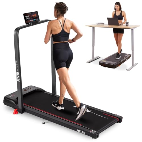 FITFIU Fitness MC-70 Tapis de Course Pliable à Vitesse réglable jusqu'à 10 km/h, Inclinaison,...