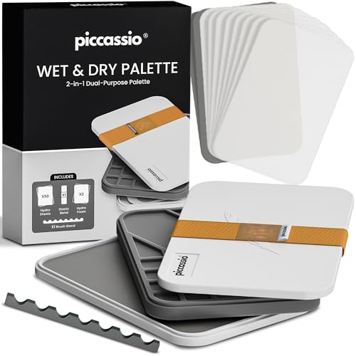 Stay Wet Palette for Acrylic Painting, Easy to Clean, Sturdy