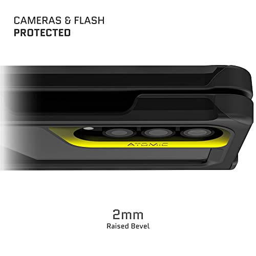Ghostek Atomic Slim Galaxy Z Fold 4 Case - Clear Back with Black Aluminum Metal Bumper, Shockproof & Dual-Layer Protective Phone Case, Limited Edition Color for 2022 Samsung Fold 4 Case (7.6") (Black) by Ghostek - Image 3
