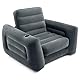 Intex Unisex-Erwachsene 66551ep Ausziehbarer Stuhl, aufblasbares Bett, grau, Twin Chair