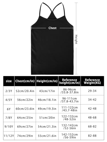 Boao 3 Pieces Girls Dance Tank Tops Racerback Camisole Undershirts Spaghetti Strap Camis Dance Clothes Tank Tops For Girls thumb #2