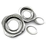 2packs 4pieces Qvin Stainless Steel Stove Burner Liners, match 2 big burners or 2 small burners, Energy Saving Drip Pan Protectors for Kitchen Cooking, Range Top Protector