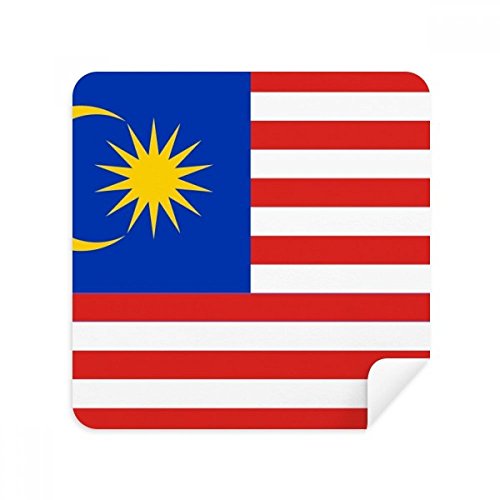 Chiffon lunettes drapeau Malaisie essuie-écran daim 2pcs
