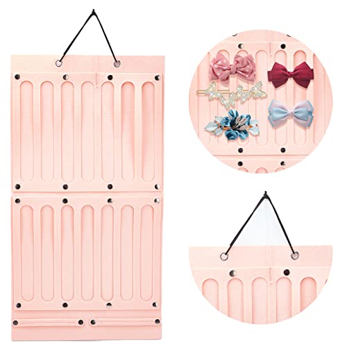 NICENEEDED Niñas Almacenamiento de Diadema, Organizador de Accesorios de Pelo de Fieltro para Colgar en la Pared, Percha de Gran Capacidad para Corbatas de Pelo, Arcos y Pantalla de Uso Doméstico Cover