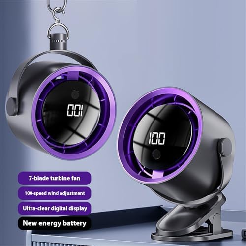 JAMIEKA Quiet Powerful Fan with Large Battery and 100 Speed Adjustable ABS Texture Suitable for Bedroom and School Use USB Desk Fan - 3