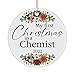 DesiDD My First Christmas as a Chemist 2022 Ornament Gifts New Newly Graduated Chemical Engineer Analytical Cosmetic Forensic Medicinal Pharmaceutical Phd Research Industrial Circle
