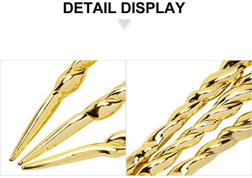 PRETYZOOM 12Pcs Christmas Tree Icicle Twist Icicle Ornament 13cm Xmas Tree Hanging Ornament for Wedding Holiday Home Garden Decoration Golden