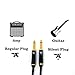immagine 2Silent Dragon - Cavo jack silenzioso to jack per chitarra elettrica, basso e Strumenti Musicali - 3m, nero - da Jack 6,3 mm silent plug angolato
