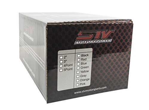 Stvmotorsports 4 Point Harness - 2” Pads - Universal V-Type - Bolt In - Latch And Link Quick Release - For Off-Road, Utv, Trucks, Side By Side (Single) (Pink) #TOP7