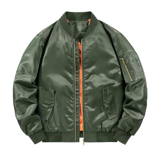 Veste pilote homme style baseball vintage pour les sorties en ville et le travail automnal