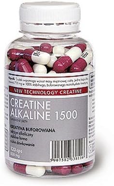 CREATINE ALKALINE 1500 (120caps) - No Loading, Stable, pH buffered Creatine Monohydrate by MEGABOL