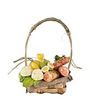 Materiali di alta qualità per una lunga durata: Realizzato con cera resistente e dettagli dipinti a mano, il cesto mantiene la sua bellezza nel tempo. La struttura intrecciata garantisce solidità, ideale per esposizioni annuali e decorazioni artigianali.