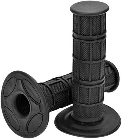 22mm 7/8 Silicone Soft Handlebar Hand Grips For Pit Dirt Bike Motorcycle, Non Slip, Easy Installation, Stylish And Colorful (Red) (Black